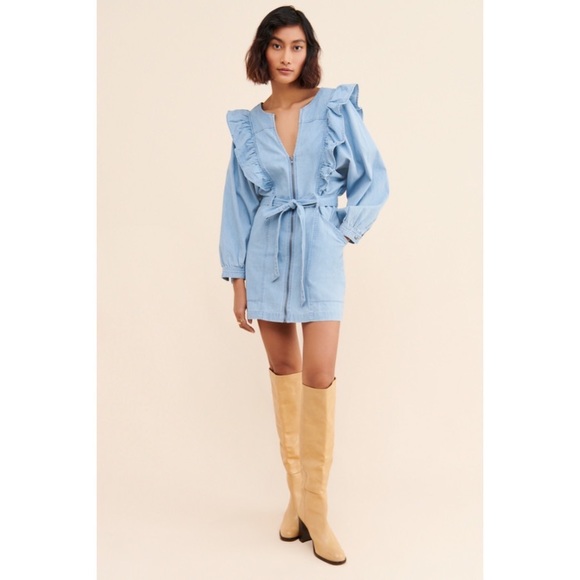 Free People Dresses & Skirts - NWT Free People Imogene Denim Mini Dress